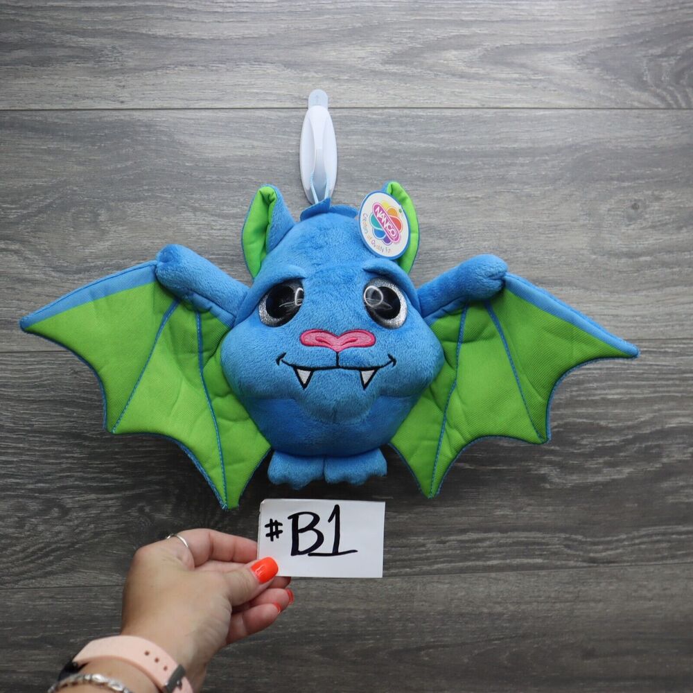 Nanco 8" Bat Halloween Plush Stuffed Animal Blue Green
